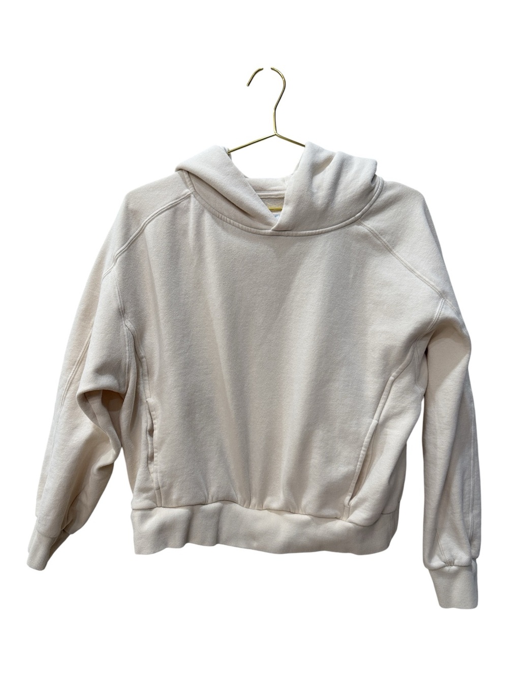 Marine Layer Cloud 9 Fleece Anytime Hoodie Cream Off-White Medium